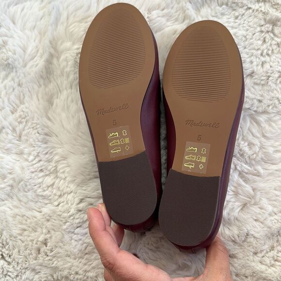 Madewell The Lacey Loafer in Leather Cabernet Size 5 - Picture 4 of 12